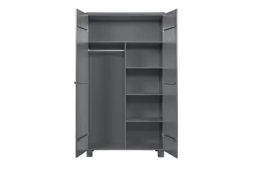 Vaatekaappi Mitchell 111 cm - Teräksenharmaa mänty - Säilytys - Vaatesäilytys - Vaatekaappi