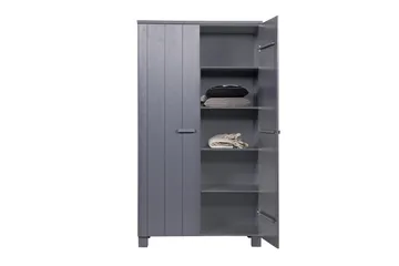Vaatekaappi Mitchell 111 cm - Teräksenharmaa mänty - Säilytys - Vaatesäilytys - Vaatekaappi