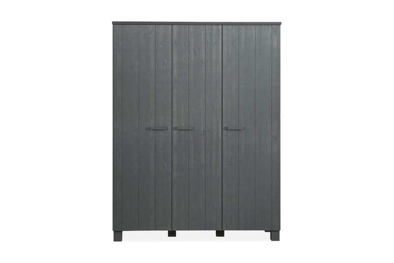 Vaatekaappi Mitchell 158 cm - Teräksenharmaa mänty - Säilytys - Vaatesäilytys - Vaatekaappi