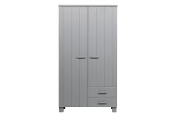 Vaatekaappi Mitchell 2 laatikolla 111 cm - Harmaa mänty - Säilytys - Vaatesäilytys - Vaatekaappi