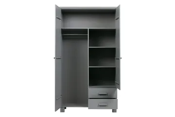Vaatekaappi Mitchell 2 laatikolla 111 cm - Harmaa mänty - Säilytys - Vaatesäilytys - Vaatekaappi