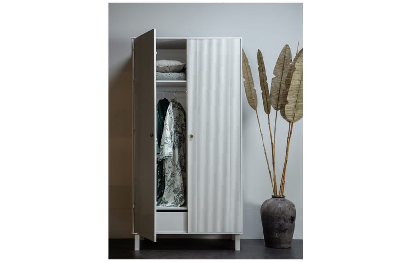 Vaatekaappi Moluskebi 53x100 cm - Harmaa - Säilytys - Vaatesäilytys - Vaatekaappi