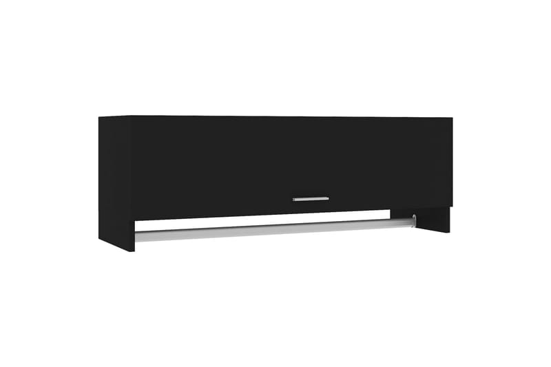 Vaatekaappi musta 100x32,5x35 cm lastulevy - Säilytys - Vaatesäilytys - Vaatekaappi