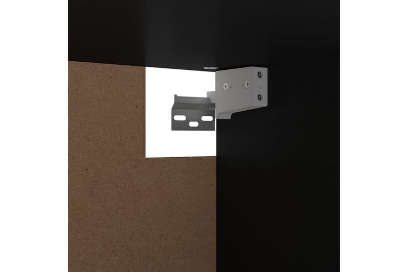 Vaatekaappi musta 100x32,5x35 cm lastulevy - Säilytys - Vaatesäilytys - Vaatekaappi