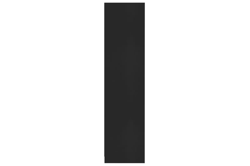 Vaatekaappi musta 100x50x200 cm lastulevy - Musta - Säilytys - Vaatesäilytys - Vaatekaappi
