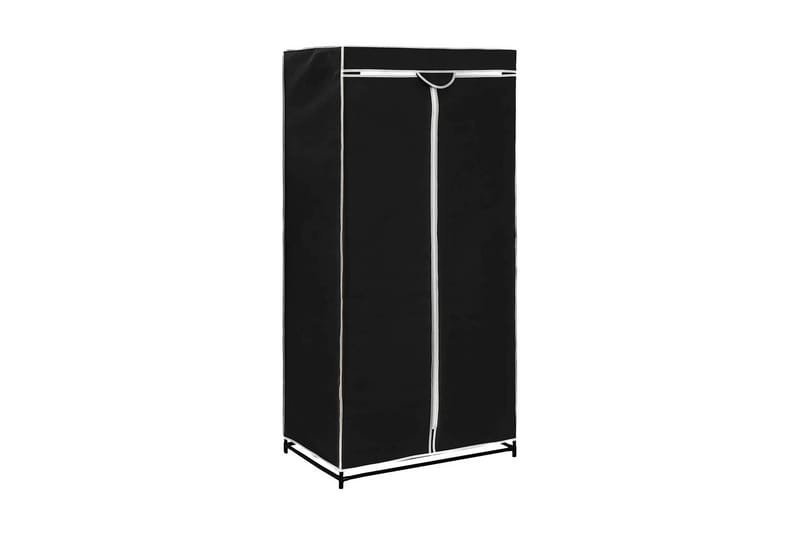 Vaatekaappi musta 75x50x160 cm - Musta - Säilytys - Vaatesäilytys - Vaatekaappi