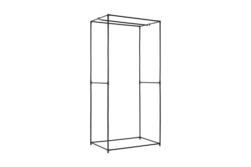 Vaatekaappi musta 75x50x160 cm - Musta - Säilytys - Vaatesäilytys - Vaatekaappi