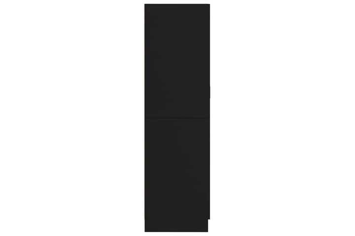 Vaatekaappi musta 82,5x51,5x180 cm lastulevy - Vaatekaappi