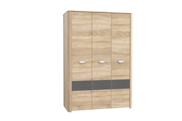 Vaatekaappi Mycheal 133x194 cm - Ruskea - Säilytys - Vaatesäilytys - Vaatekaappi