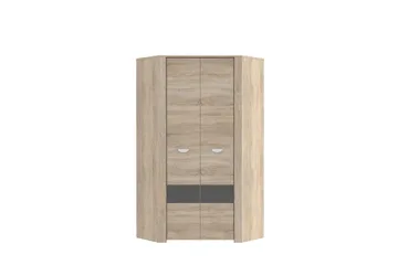 Vaatekaappi Mycheal 95x81 cm - Ruskea - Säilytys - Vaatesäilytys - Vaatekaappi