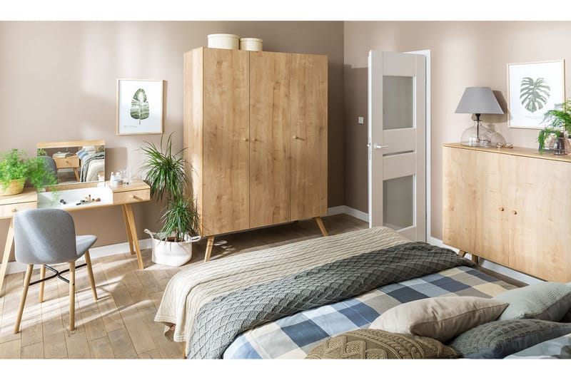 Vaatekaappi Nature Luonnonväri/Valkoinen - VOX - Säilytys - Vaatesäilytys - Vaatekaappi