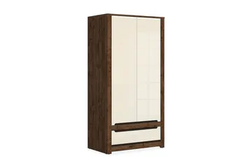 Vaatekaappi Navallo 104x205 cm - Puu/Luonnonväri/Valkoinen - Säilytys - Vaatesäilytys - Vaatekaappi