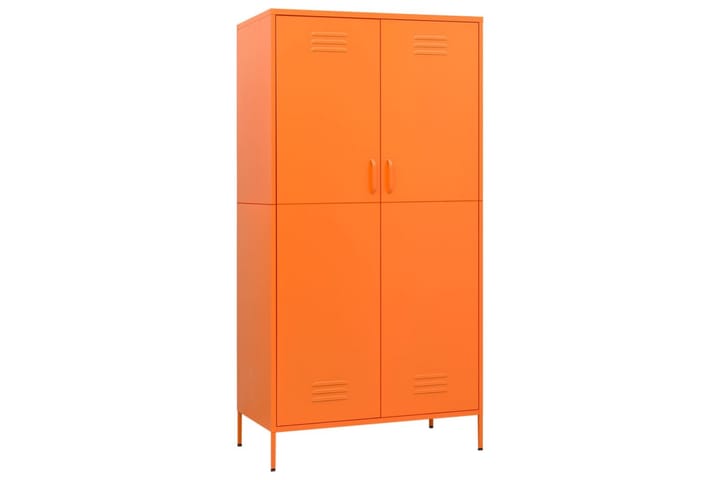 Vaatekaappi oranssi 90x50x180 cm teräs - Oranssi - Vaatekaappi