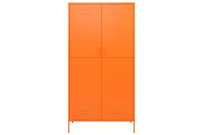 Vaatekaappi oranssi 90x50x180 cm teräs - Oranssi - Säilytys - Vaatesäilytys - Vaatekaappi