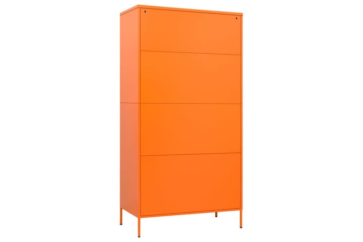 Vaatekaappi oranssi 90x50x180 cm teräs - Oranssi - Vaatekaappi