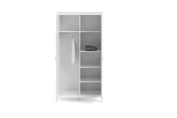 Vaatekaappi Osterholm 58x102 cm - Valkoinen - Säilytys - Vaatesäilytys - Vaatekaappi