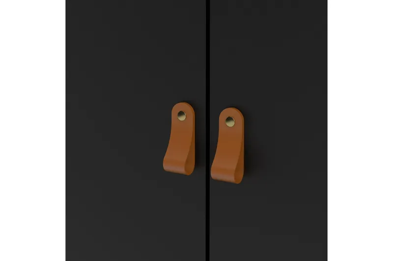 Vaatekaappi Osterholm 58x150 cm - Musta - Säilytys - Vaatesäilytys - Vaatekaappi