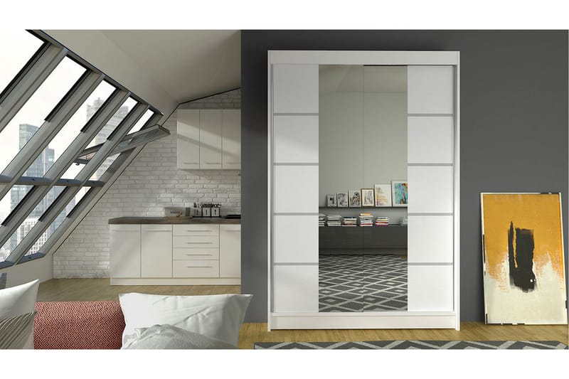 Vaatekaappi Ottery - Valkoinen - Säilytys - Vaatesäilytys - Vaatekaappi