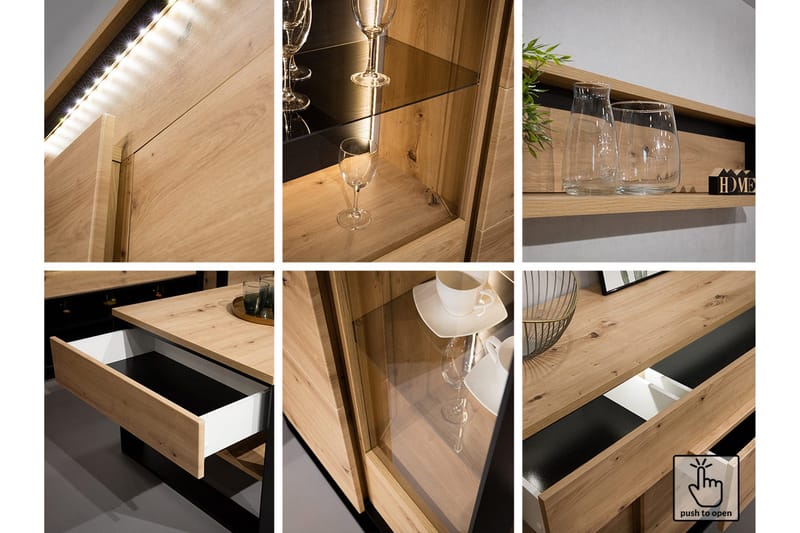 Vaatekaappi Quant 41x60 cm - Tammi/Musta - Säilytys - Vaatesäilytys - Vaatekaappi