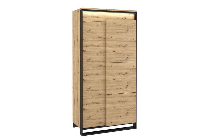 Vaatekaappi Quant 50x95 cm - Tammi/Musta - Säilytys - Vaatesäilytys - Vaatekaappi