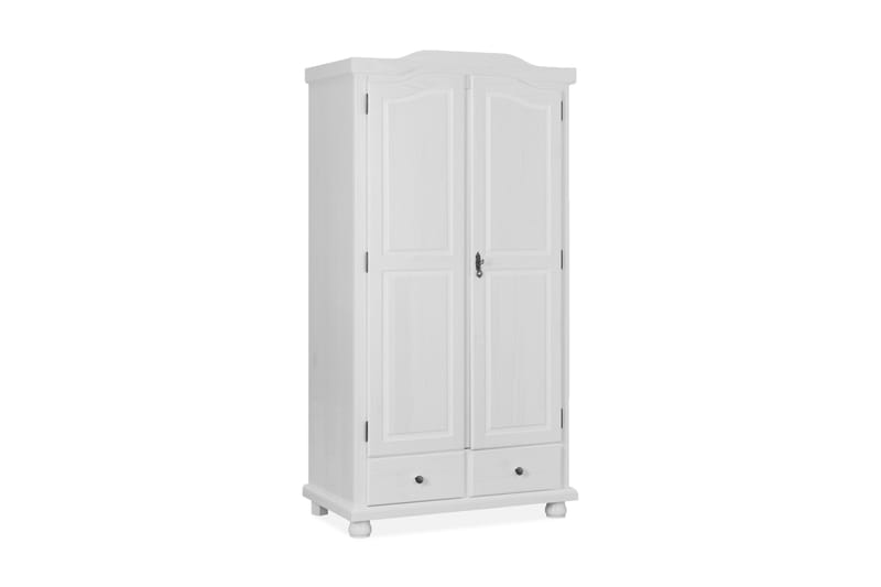 Vaatekaappi Reutte 104 cm - Valkoinen - Säilytys - Vaatesäilytys - Vaatekaappi