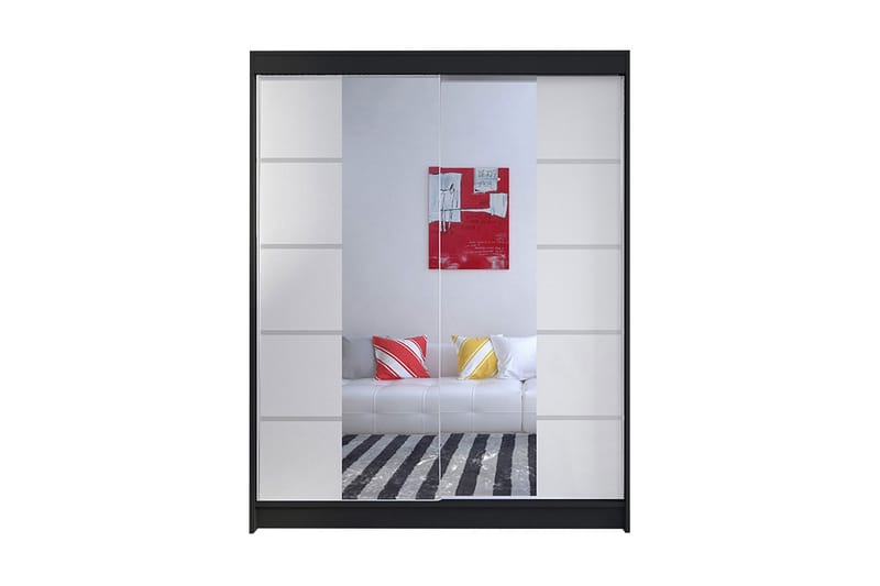 Vaatekaappi Richmond, Musta/Valkoinen