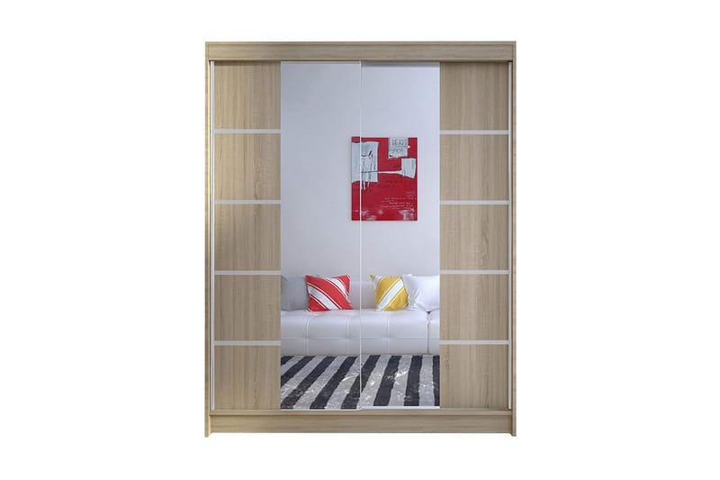 Vaatekaappi Richmond - Tammi - Säilytys - Vaates äilytys - Vaatekaappi