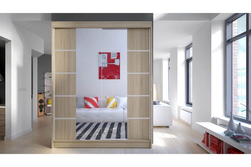 Vaatekaappi Richmond - Tammi - Säilytys - Vaatesäilytys - Vaatekaappi