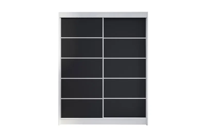 Vaatekaappi Richmond - Valkoinen/Musta - Säilytys - Vaatesäilytys - Vaatekaappi