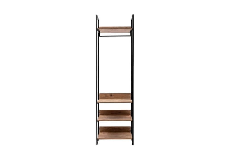 Vaatekaappi Rok 52x104 cm 11 Hyllyä - Luonnonväri - Säilytys - Vaatesäilytys - Vaatekaappi
