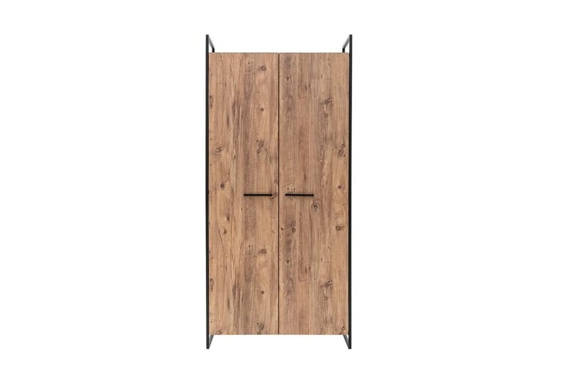 Vaatekaappi Rok 52x104 cm 11 Hyllyä - Luonnonväri - Säilytys - Vaatesäilytys - Vaatekaappi