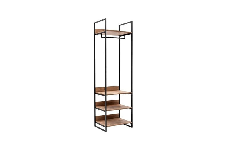 Vaatekaappi Rok 52x104 cm 11 Hyllyä - Luonnonväri - Säilytys - Vaatesäilytys - Vaatekaappi