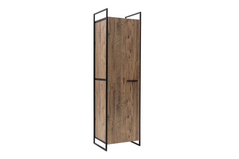 Vaatekaappi Rok 52x64 cm peilillä 4 kaappia - Luonnonväri - Säilytys - Vaatesäilytys - Vaatekaappi