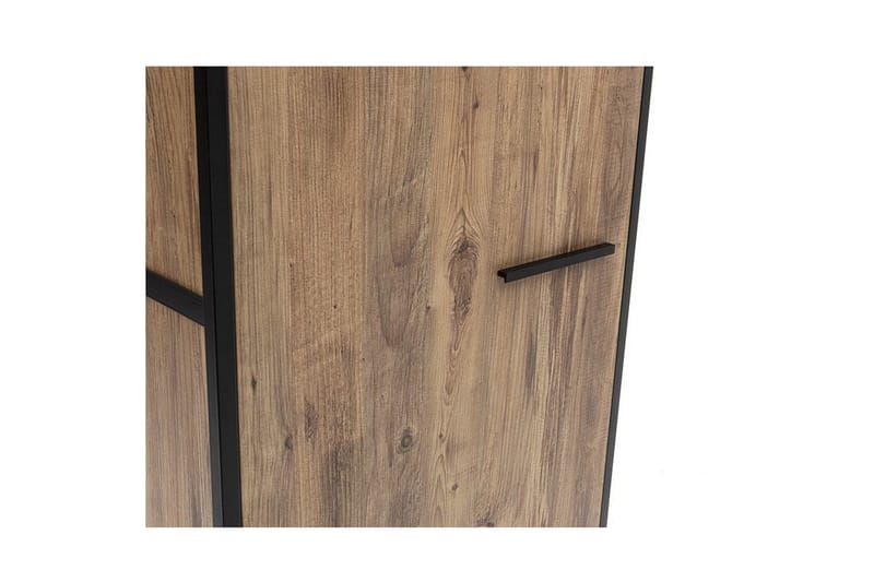 Vaatekaappi Rok 52x64 cm peilillä 4 kaappia - Luonnonväri - Säilytys - Vaatesäilytys - Vaatekaappi