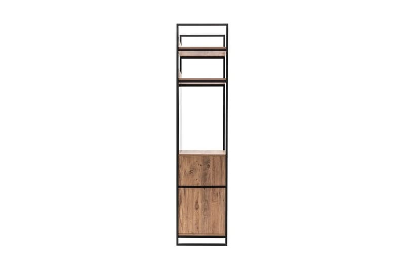 Vaatekaappi Rok 52x64 cm peilillä 4 kaappia - Luonnonväri - Säilytys - Vaatesäilytys - Vaatekaappi