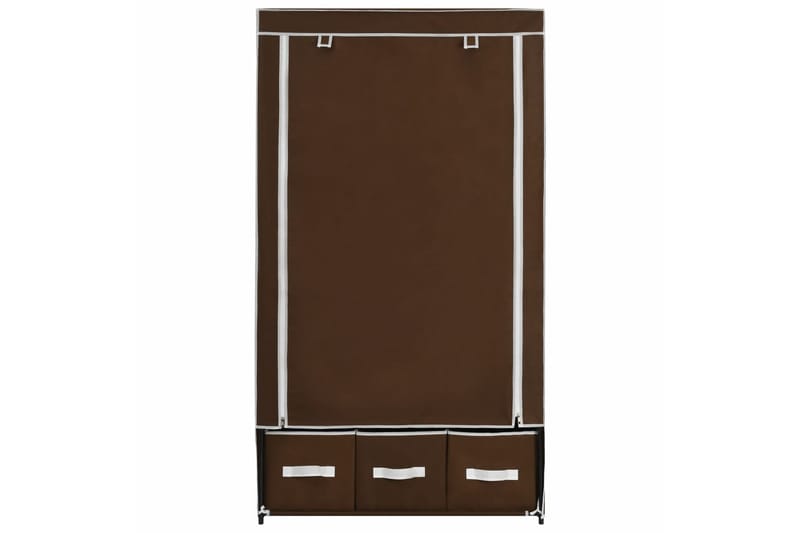 Vaatekaappi ruskea 87x49x159 cm kangas - Ruskea - Säilytys - Vaatesäilytys - Vaatekaappi