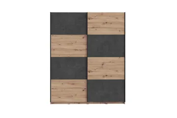 Vaatekaappi Sapes 62x171 cm - Ruskea/Harmaa - Säilytys - Vaatesäilytys - Vaatekaappi