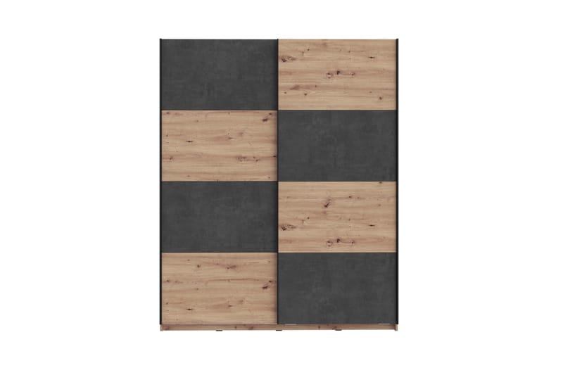 Vaatekaappi Sapes 62x171 cm - Ruskea/Harmaa - Säilytys - Vaatesäilytys - Vaatekaappi