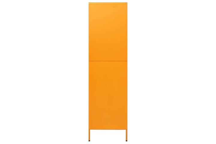 Vaatekaappi sinapinkeltainen 90x50x180 cm teräs - Keltainen - Vaatekaappi