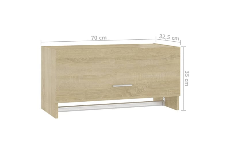 Vaatekaappi Sonoma-tammi 70x32,5x35 cm lastulevy - Säilytys - Vaatesäilytys - Vaatekaappi