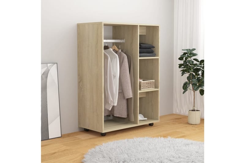 Vaatekaappi Sonoma-tammi 80x40x110 cm lastulevy - Säilytys - Vaatesäilytys - Vaatekaappi