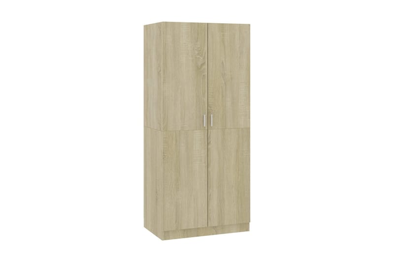 Vaatekaappi Sonoma-tammi 80x52x180 cm lastulevy - Ruskea - Säilytys - Vaatesäilytys - Vaatekaappi