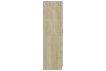 Vaatekaappi Sonoma-tammi 80x52x180 cm lastulevy - Ruskea - Säilytys - Vaatesäilytys - Vaatekaappi