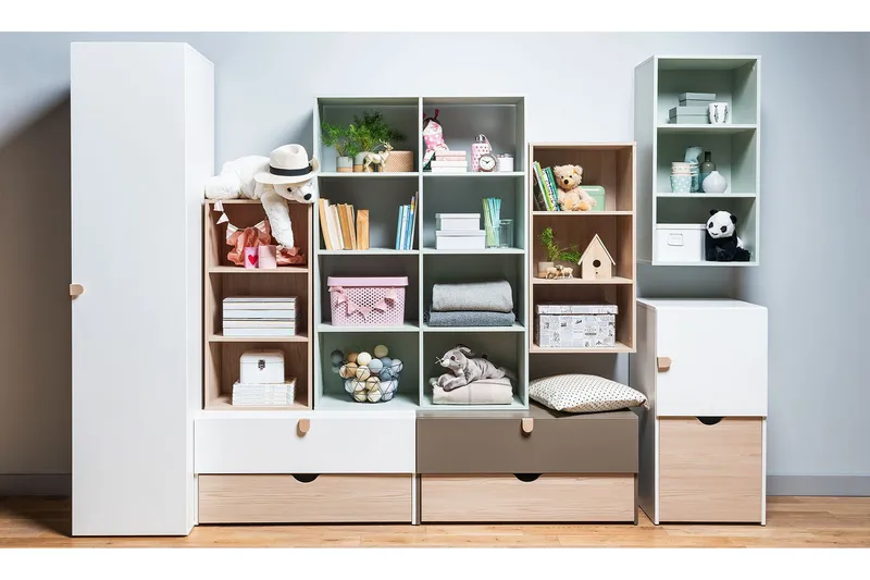 Vaatekaappi Stige Valkoinen - VOX - Säilytys - Vaatesäilytys - Vaatekaappi