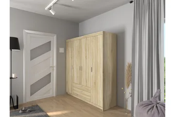 Vaatekaappi Sveaborg 53x190x176,3 cm - Tammi - Säilytys - Vaatesäilytys - Vaatekaappi