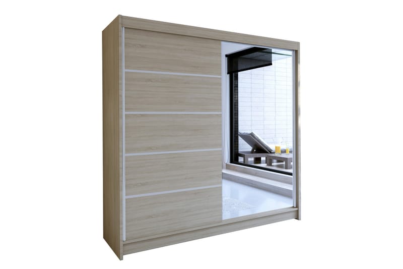 Vaatekaappi Talin 58x180 cm - Tammi - Säilytys - Vaatesäilytys - Vaatekaappi
