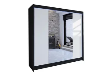 Vaatekaappi Tallin 180x58x215 cm - Valkoinen - Säilytys - Vaatesäilytys - Vaatekaappi