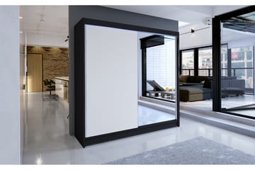 Vaatekaappi Tallin 180x58x215 cm - Valkoinen - Säilytys - Vaatesäilytys - Vaatekaappi
