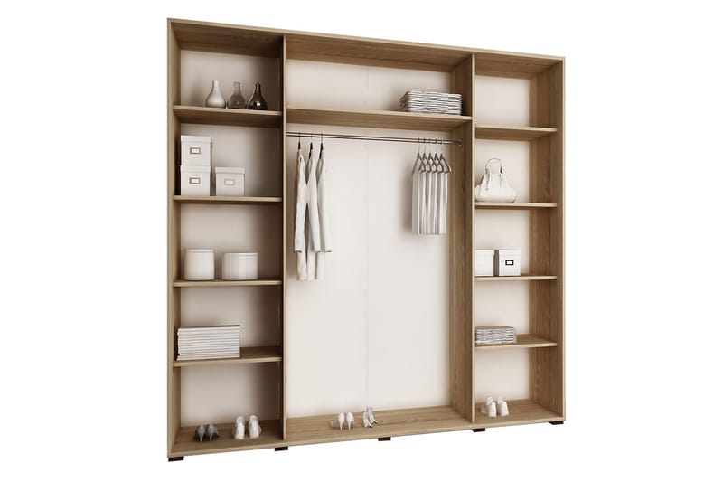 Vaatekaappi Top 200x62x200 cm - Beige - Säilytys - Vaatesäilytys - Vaatekaappi