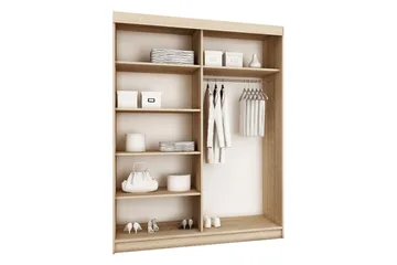 Vaatekaappi Top 62x150 cm - Tumma saarni - Säilytys - Vaatesäilytys - Vaatekaappi